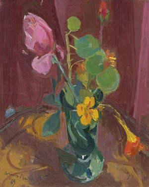 Lot 7386, Auction  114, Müller-Linow, Bruno, Blumen in grüner Vase