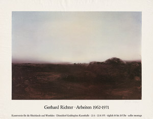 Lot 7439, Auction  114, Richter, Gerhard, Ausstellungsplakat "Gerhard Richter Arbeiten 1962-1971"