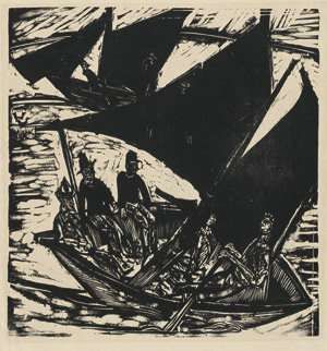 Lot 8145, Auction  114, Kirchner, Ernst Ludwig, Segelboote bei Fehmarn