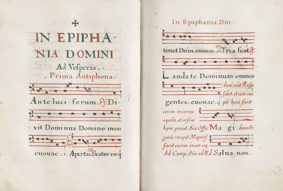 Lot 1011, Auction  115, Taschenantiphonale, Lateinische Handschrift auf Pergament.