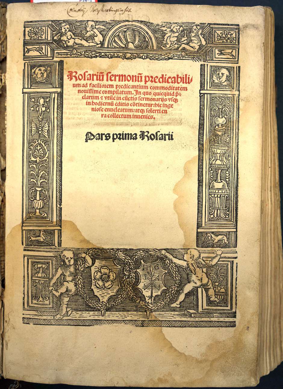 Lot 1063, Auction  115, Bernhardin von Busti, Rosarium Sermonum
