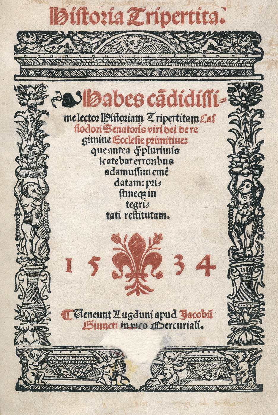 Lot 1083, Auction  115, Cassiodorus, Flavius Magnus Aurelius, Historia tripertita