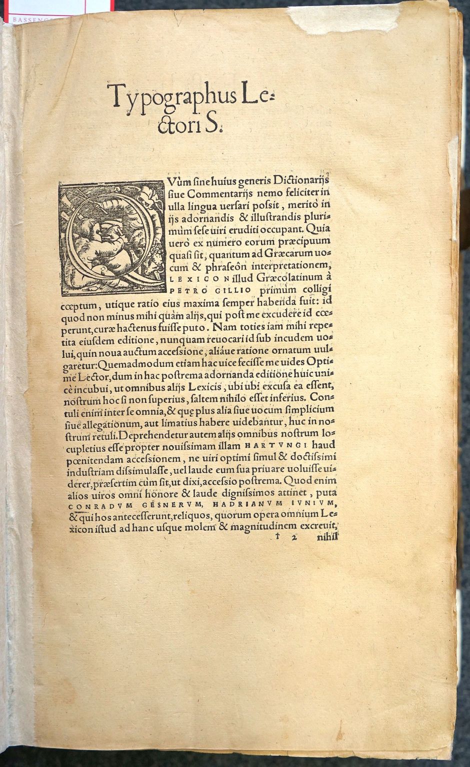 Lot 1136, Auction  115, Lexicon hellenoromaïkon, dictionarium graecolatinum 