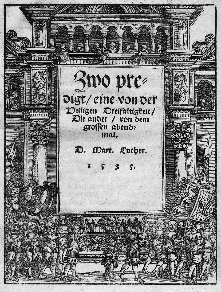Lot 1144, Auction  115, Luther, Martin, Zwo predigt, eine von der Heiligen Dreifaltigkeit