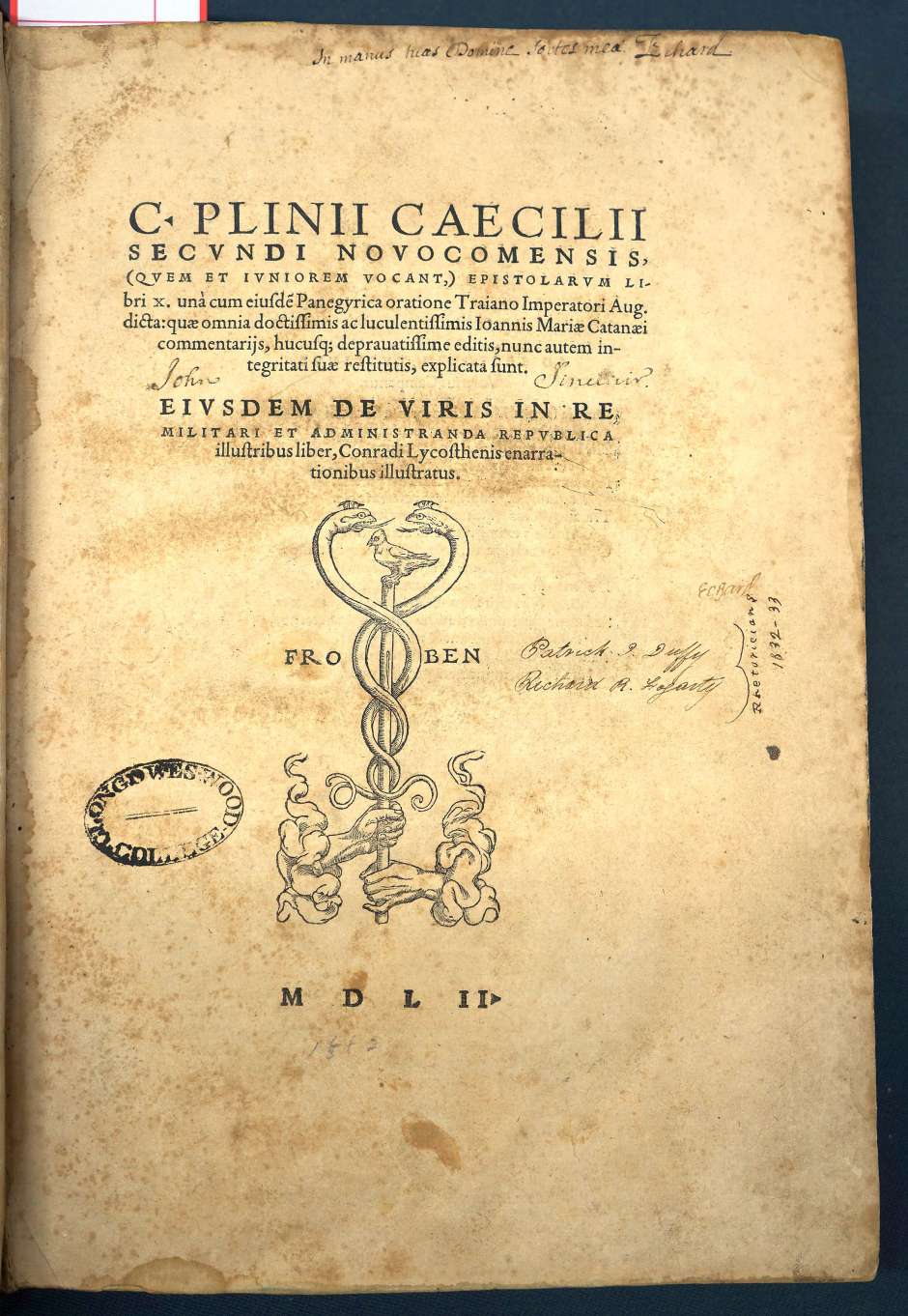 Lot 1171, Auction  115, Plinius Caecilius Secundus, Gaius, Epistolarum libri X