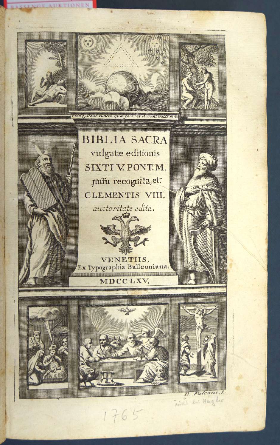 Lot 1237, Auction  115, Biblia latina, Biblia sacra