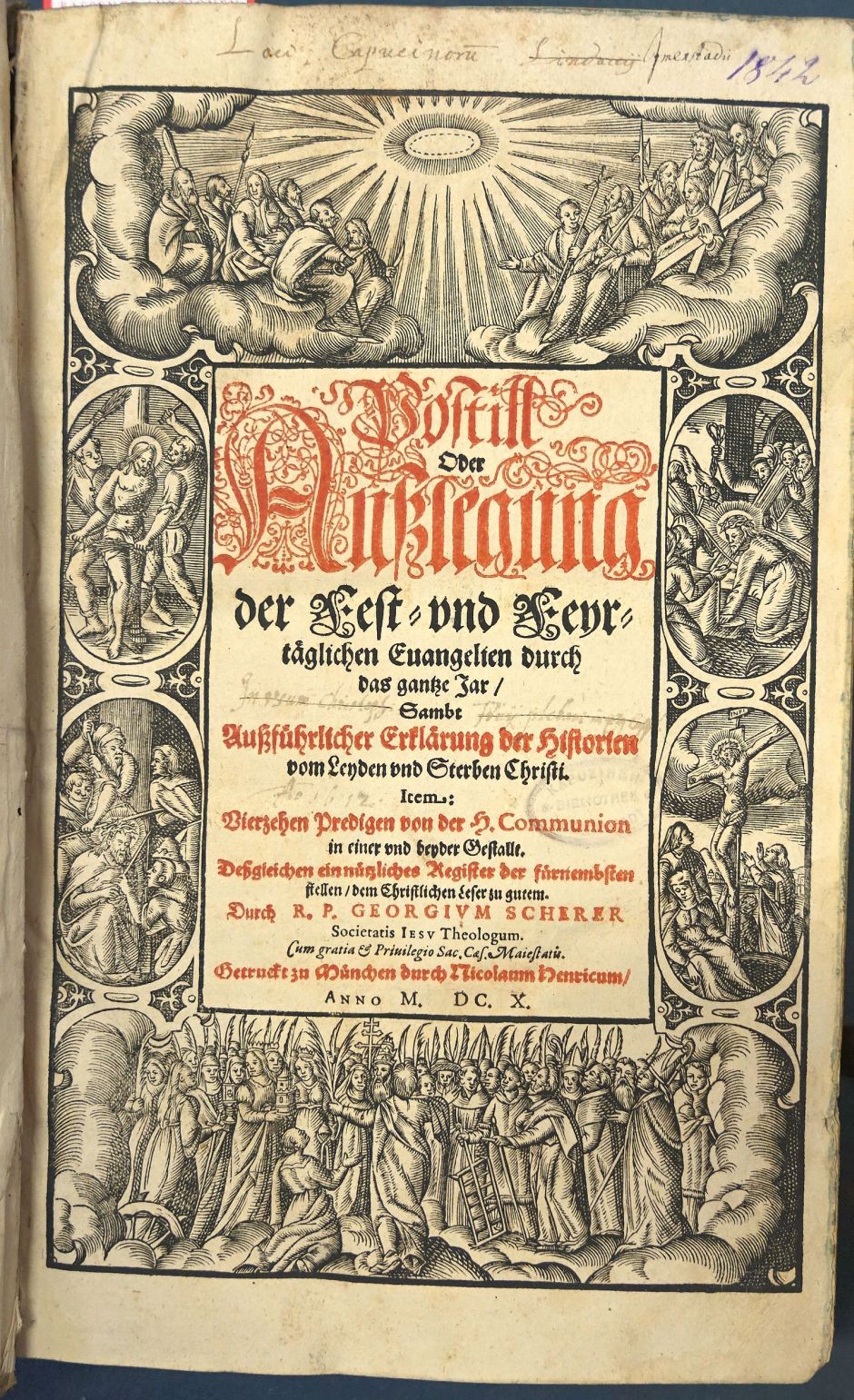 Lot 1326, Auction  115, Scherer, Georg, Postill oder Außlegung