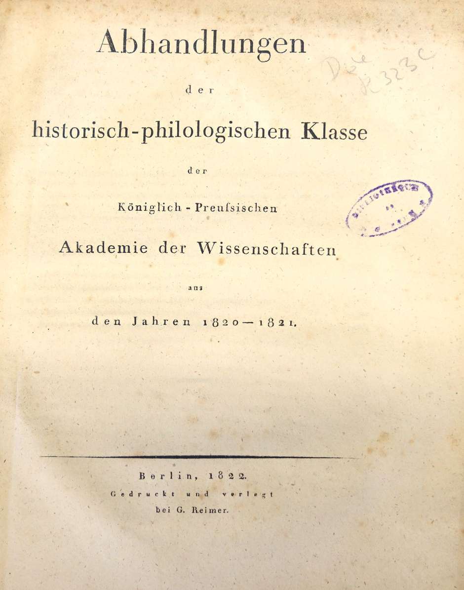 Lot 2090, Auction  115, Humboldt, Wilhelm von, Ueber das vergleichende Sprachstudium