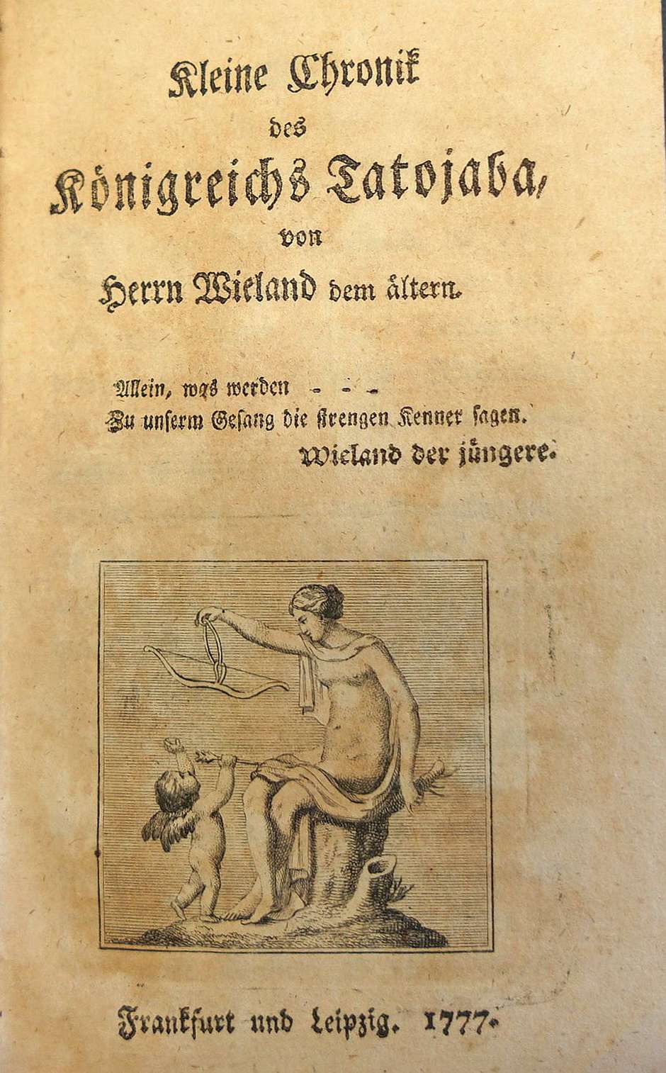 Lot 2141, Auction  115, Remer, Julius August, Kleine Chronik des Königreichs Tatojaba von Herrn Wieland dem älteren 