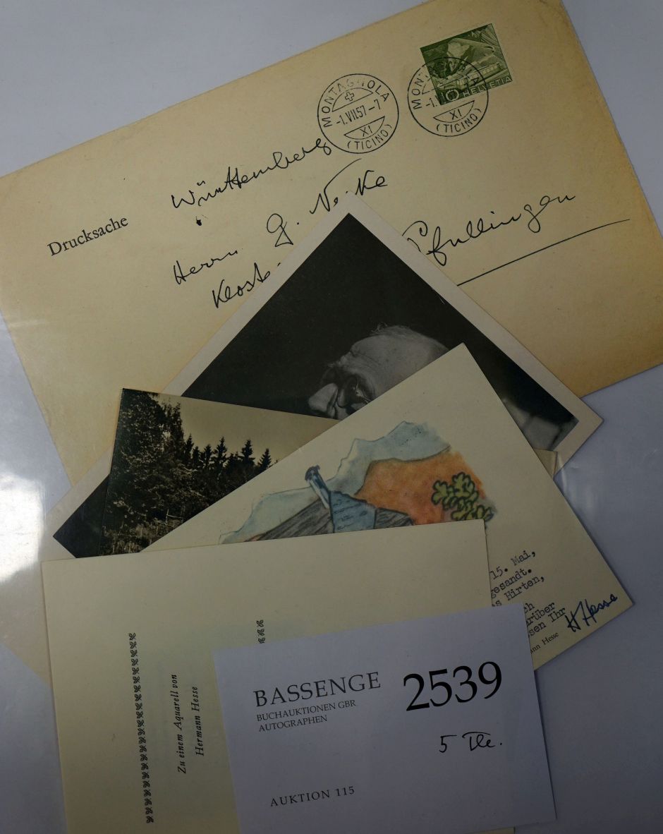 Lot 2539, Auction  115, Hesse, Hermann, 5 Autographen