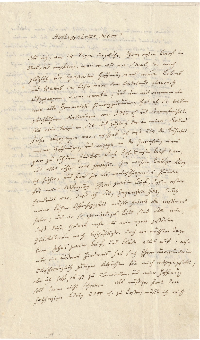 Lot 2567, Auction  115, Rückert, Friedrich, Brief an Alexander von Humboldt