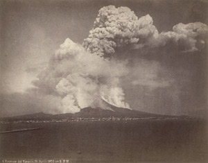 Lot 4054, Auction  115, Sommer, Giorgio, View of the Vesuvius eruption 1872