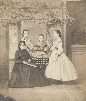 Lot 4058, Auction  115, Unknown Photographer, Studio portrait of a Russian mother and her three daughters