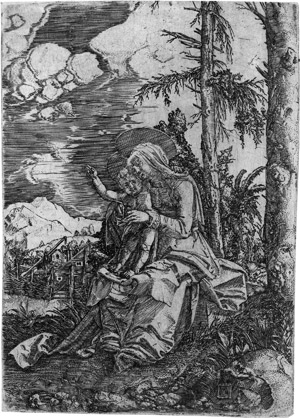 Lot 5012, Auction  115, Altdorfer, Albrecht, Die Jungfrau mit dem segnenden Kind in einer Landschaft