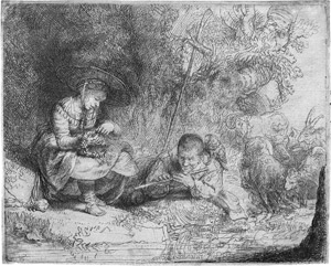 Lot 5183, Auction  115, Rembrandt Harmensz. van Rijn, Der Flötenspieler 