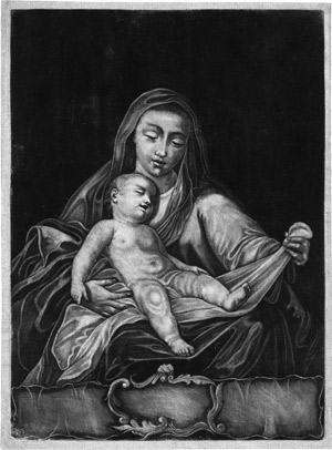 Lot 5237, Auction  115, Augsburgisch, frühes 18. Jh. . Madonna mit dem schlafendem Christusknaben