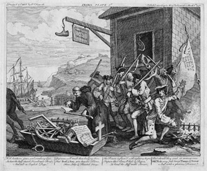Lot 5285, Auction  115, Hogarth, William, The Invasion: France and England
