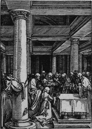 Lot 5499, Auction  115, Dürer, Albrecht, Die Darstellung im Tempel