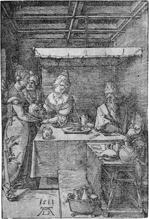 Lot 5502, Auction  115, Dürer, Albrecht, Herodias empfängt das Haupt des Johannes