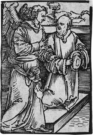 Lot 5506, Auction  115, Dürer, Albrecht - Schule, Ein Betender mit seinem Schutzengel
