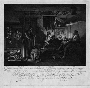 Lot 5532, Auction  115, Goudt, Hendrik, Jupiter und Merkur in der Hütte von Philemon und Baucis