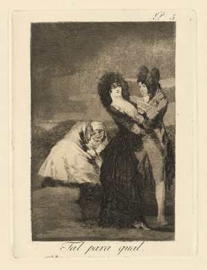 Lot 5534, Auction  115, Goya, Francisco de, Tal para qual