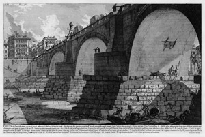 Lot 5625, Auction  115, Piranesi, Giovanni Battista, Veduta del Ponte d'Elio Adriano, oggi detto di S. Angelo