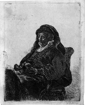 Lot 5645, Auction  115, Rembrandt Harmensz. van Rijn - Schule, Rembrandts Mutter mit dunklen Handschuhen
