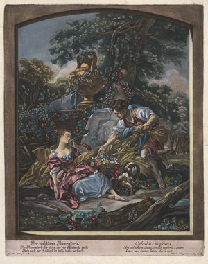 Lot 5651, Auction  115, Ridinger, Johann Jakob, Der verblümte Blumenkorb