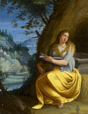 Lot 6007, Auction  115, Flämisch, um 1600. Maria Magdalena am Grab Christi.