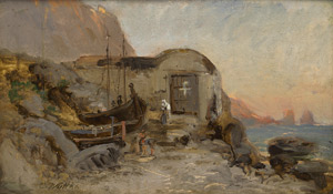 Lot 6096, Auction  115, Wuttke, Carl, Ansicht von Marina Piccola auf Capri
