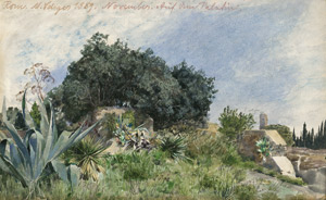 Lot 6248, Auction  115, Seliger, Max, "Auf dem Palatin": Landschaftsimpression auf dem Palatin in Rom. 
