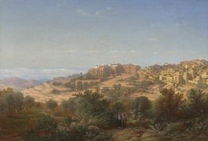 Lot 6323, Auction  115, Deutsch, 1861. Blick auf Bethlehem 