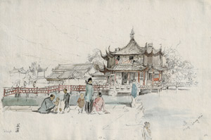 Lot 6347, Auction  115, Selleny, Joseph, Ansicht des Huxinting Teehauses im Yu-Garten in Shanghai