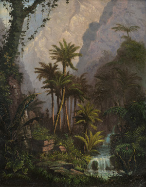 Lot 6374, Auction  115, Deutsch, um 1840. Südamerika: Dschungellichtung in Venezuela