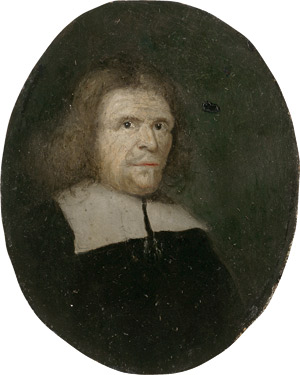 Lot 6472, Auction  115, Spiering, E. S., Bildnis eines bärtigen Mannes in schwarzem Gewand mit breitem weißen Kragen