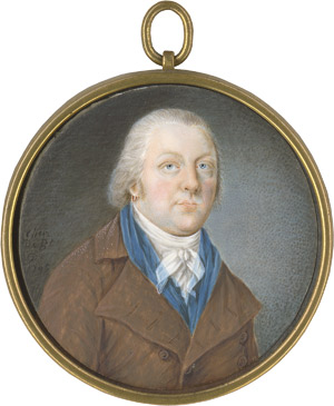 Lot 6496, Auction  115, Beaumont, Chevalier de, Bildnis eines Mannes in brauner Jacke mit blauer Weste