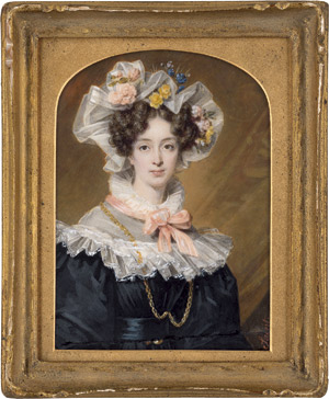 Lot 6538, Auction  115, Saint, Daniel, Bildnis einer jungen Frau mit blumengeschmückter Gazehaube