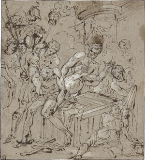 Lot 6637, Auction  115, Loth, Johann Carl, Das Martyrium des Hl. Laurentius