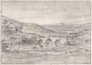 Lot 6729, Auction  115, Olivier, Ferdinand, Biblische Landschaft mit Jordanbrücke