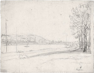 Lot 6752, Auction  115, Deutsch, 1839. Blick über die Elbe auf Schloss Pillnitz bei Dresden