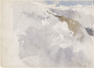 Lot 6861, Auction  115, Compton, Edward Harrison, Gipfel des Karwendelgebirges im Wolkenmeer