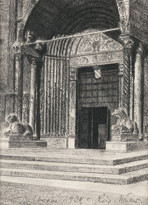 Lot 6865, Auction  115, Müller, Richard, Das Portal der Kathedrale San Zeno von Verona