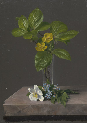 Lot 7234, Auction  115, Libert, Betzy Marie Petrea, Kleiner Blumenstrauß mit Butterblumen, Anemone und Vergissmeinnicht und Anemone