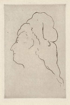 Lot 7262, Auction  115, Manet, Edouard, Eva Gonzales, profile tourné à gauche