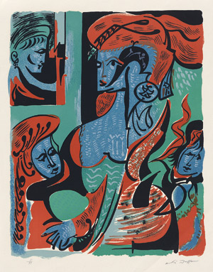 Lot 7273, Auction  115, Masson, André, Komposition mit vier weiblichen Figuren