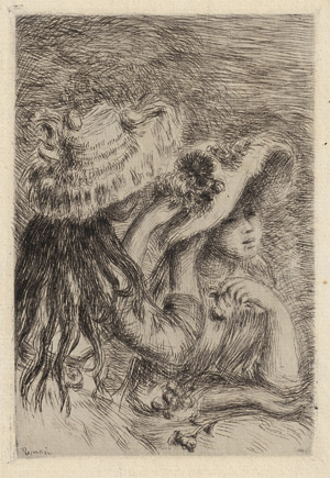 Lot 7350, Auction  115, Renoir, Auguste, Le chapeau épinglé (La fille de Berthe Morisot et sa cousine) 3e planche