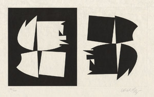 Lot 7410, Auction  115, Vasarely, Victor, Geometrische Komposition in Schwarz/Weiß
