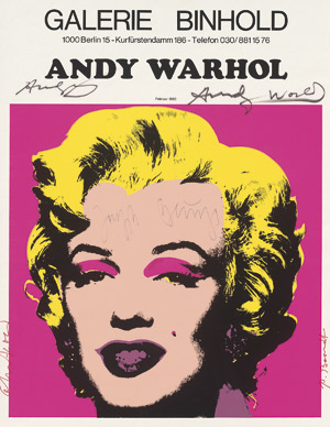 Lot 7415, Auction  115, Warhol, Andy, nach. Marilyn Monroe