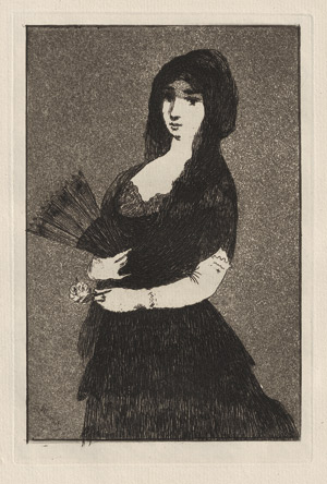 Lot 8002, Auction  115, Manet, Edouard, Fleur Exotique (La Femme à la Mantille)